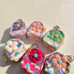 Floral Mini Bag Keychain